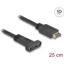 Delock 85454 – USB 3.1 E Key A 20 pin samec na C samica montážny 25 cm – digitálny/dátový – 0,25 m (85454)