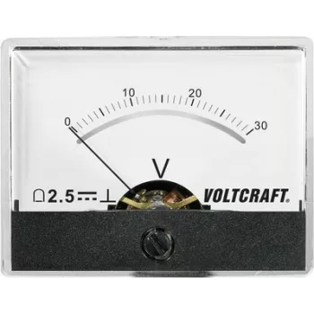 Voltcraft AM-60X46/30V/DC zabudovaný merací prístroj AM-60X46/60V/DC 30 V otočný cievkový merací prístroj (AM-60X46/30V/DC)