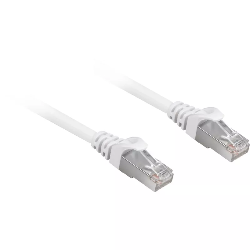 Sieťový kábel Sharkoon Cat.6a SFTP RJ-45 Cat6a 15 m biely