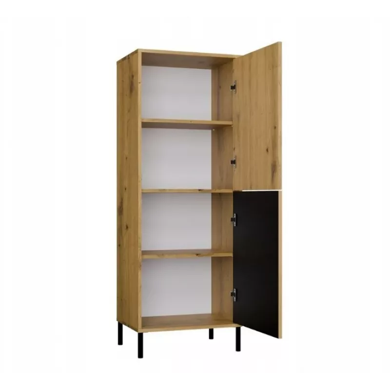 KAMARO 2DK štíhla/GŁ dub ARTISAN VITRÍNA