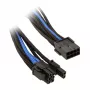 SilverStone kábel PCI-8-pin na PCIe-6+2-pin, 250 mm – čierny/modrý