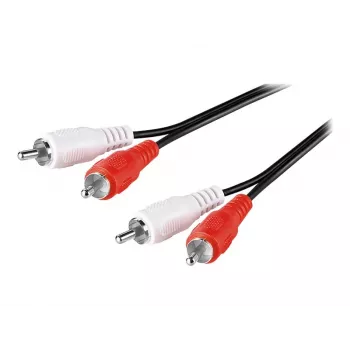 Goobay | Stereo RCA kábel 2x RCA | 50030 | 2 RCA konektor samec (audio vľavo/vpravo) | 2 RCA konektor samec (audio vľavo/vpravo)