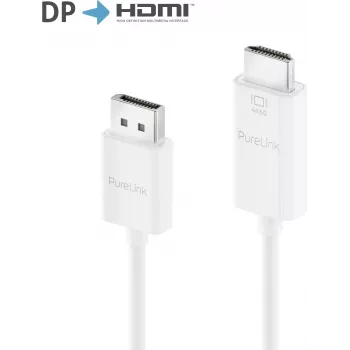 PureLink aktívny DisplayPort 1.2 na HDMI 2.0 adaptérový kábel, 4K60Hz (444), DisplayPort konektor samec/HDMI konektor samec