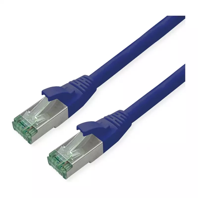 Sieťový kábel ROLINE Recycled Material 21.45.3247 RJ-45 Cat6a 10 m modrý