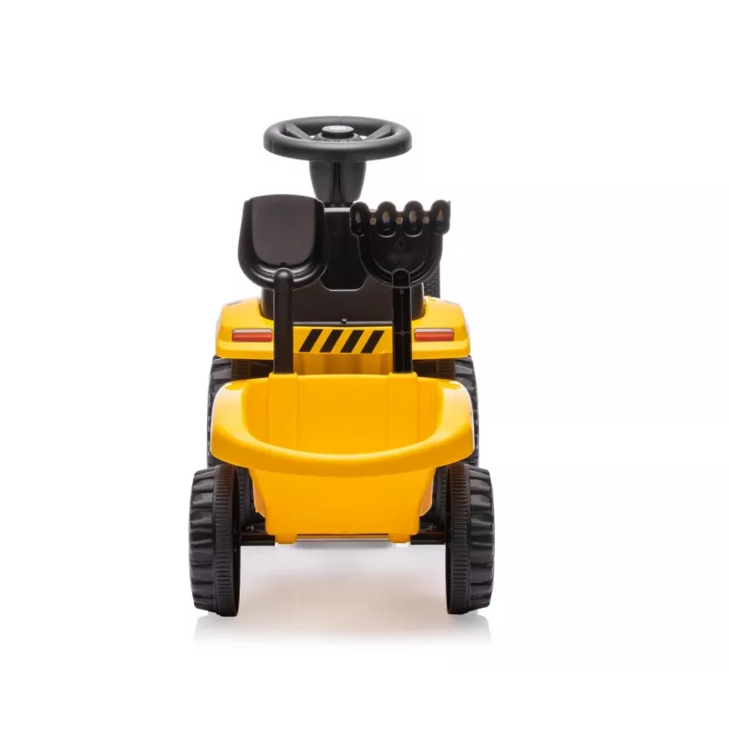 CAT Vozidlo traktor s prívesom žlté na sedenie