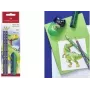 Sada grafitových ceruziek Faber-Castell Dino HB modrá – HB drevené ceruzky, modré telo, sada