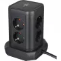 Zásuvková veža Brennenstuhl 1153560010 — 8 zásuviek, 2×USB-A, 1×USB-C, čierna