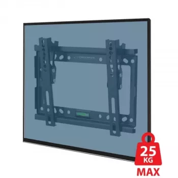 Nástenný držiak na TV ESPERANZA ERW010 pre 14 palcov–50 palcov (35,6–127 cm), náklon 15°, VESA 75x75–200x200, max. zaťaženie 25 kg, čierna