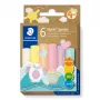 Modelovacia hmota Staedtler Noris Jumbo Pastel 842P C6 — mäkká, ľahko tvarovateľná, sortiment pastelových farieb