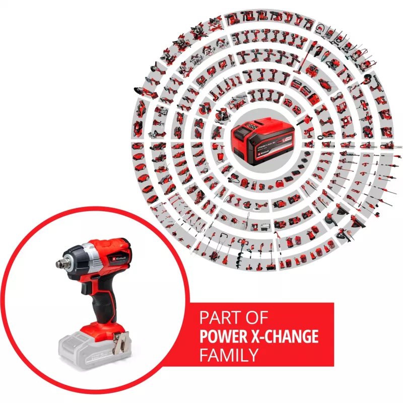 Rázový uťahovač Einhell TE-CW 18Li 1/2 palca 2900 ot/min 215 N⋅m