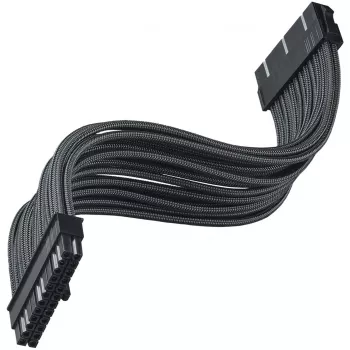 SilverStone PP07E - predlžovací napájací kábel - ATX, 24-pol (W) na ATX, 24-pol (M) - 30 cm - čierny