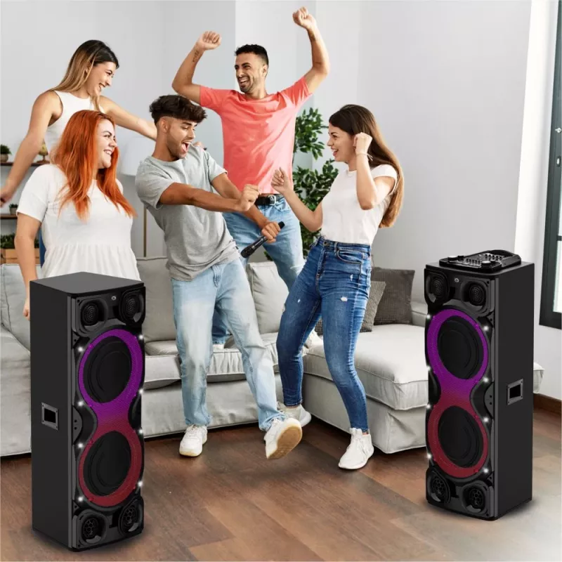 Prenosný reproduktor Manta SPK1204X800D Minos Pro, čierny