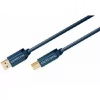 ClickTronic 0,5m USB3.0 A - B m/m USB kábel modrý (70090)