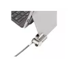 Káblový zámok DICOTA D31742 strieborný 2 m číselný zámok