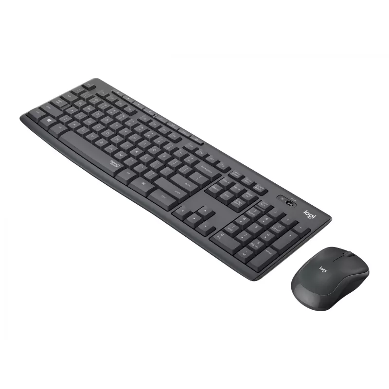 Logitech MK295 Silent – súprava klávesnice a myši – bezdrôtová – 2,4 GHz – Graphite – maďarské rozloženie