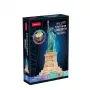 3D puzzle CubicFun 306-L536H LED Socha slobody nočná edícia — modelová stavebnica s LED osvetlením
