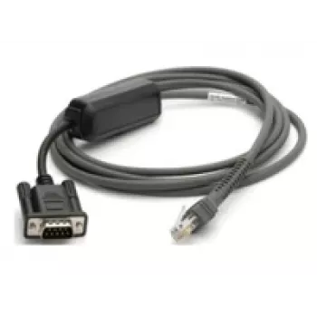 Zebra CBA-R10-S07ZBR sériový kábel čierny 2,13 m DB9 RJ-45