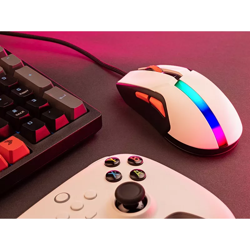Myš Tracer 47417 Gamezone Cool White RGB USB