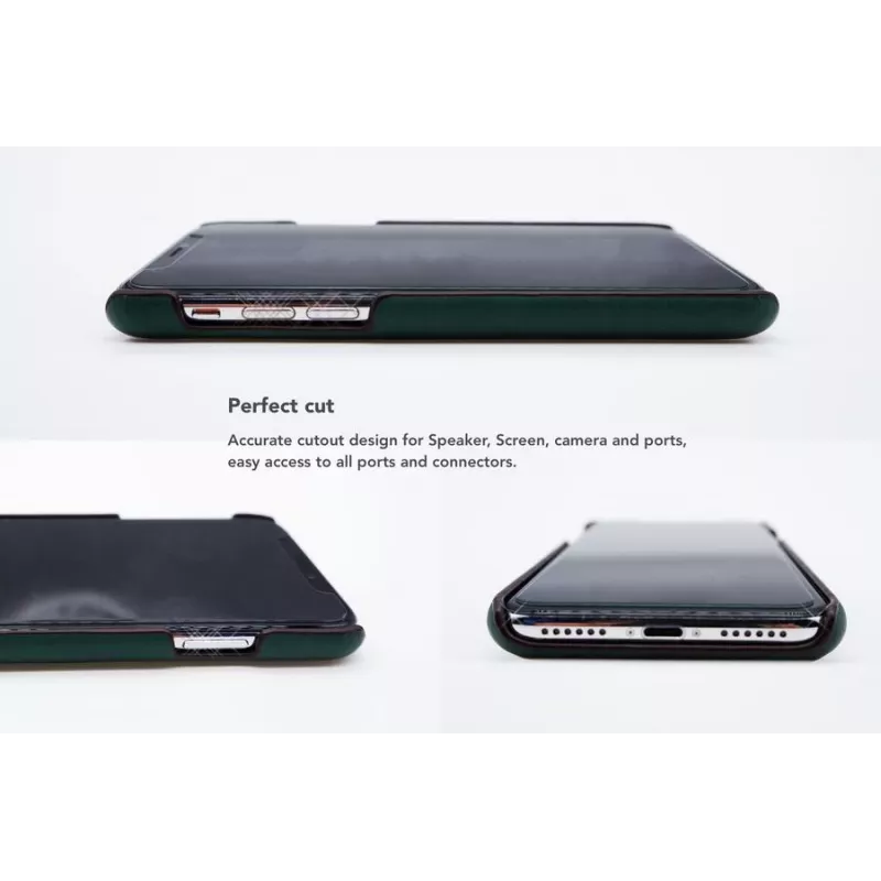 Puzdro na telefón VixFox pre Samsung S9 — priehradka na karty, lesná zelená