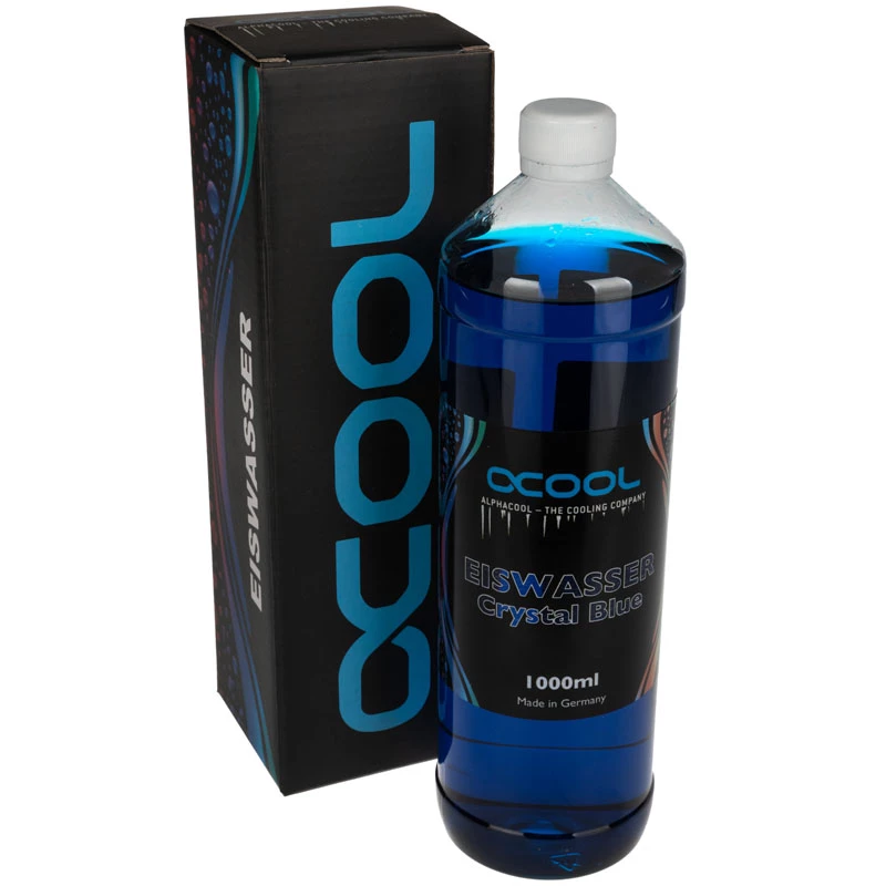 Alphacool Eiswasser Crystal modrá, 1000ml hotová zmes chladiaca kvapalina - modrá
