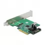 DeLOCK PCI Express x4 karta na 1 x interný USB 3.2 Gen 2 Key B 20-pinový konektor samica