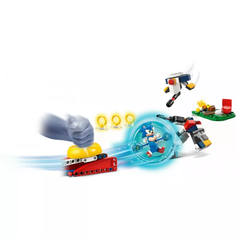 Konštrukčná hračka LEGO Sonic the Hedgehog 77001 Campfire Showdown sada, 177 dielov, 1 minifigúrka, vek 7+
