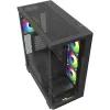 ELITE SHARK CA500, skriňa tower čierna, 2x tvrdené sklo