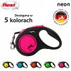 Flexi New Neon S 5 m psie automatické vodítko