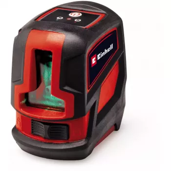 Laserový nivelačný prístroj Einhell TC-LL 2 G — samonivelačný zelený kríž a 360° línia