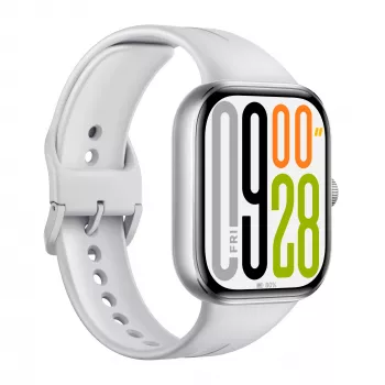 Smart hodinky Xiaomi Watch 5 strieborné, 2,07 palca (5,26 cm) AMOLED, 47,5 mm puzdro, TPU remienok, 5 ATM, 24 dní výdrž batérie