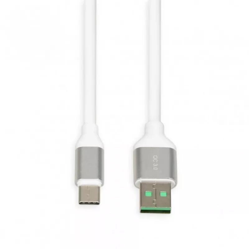 USB-A na USB-C kábel IBOX IKUMTCWQC 1,5 m, USB 2.0, 3 A, biely