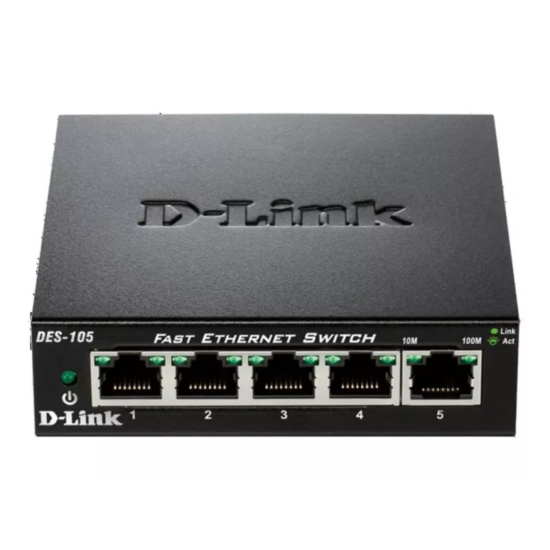 D-Link DES-105 Unmanaged L2 čierna