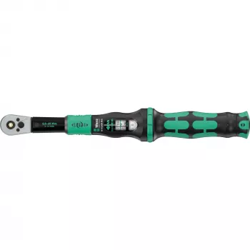 Momentový kľúč s priechodným štvorhranom Click-Torque Lock A 6 R/L čierny/zelený, výstup 1/4 upnutie bitov, 2,5 až 25 Nm