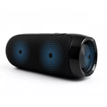 Prenosný Bluetooth stereo reproduktor SQUEAK SQ1008 — 14W RMS, Bluetooth 5.3, 1200 mAh, IPX4, FM, LED, AUX, USB