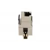 Keystone konektor samica Extralink CAT6 STP RJ45, konektor samica, oceľová farba, 1 kus
