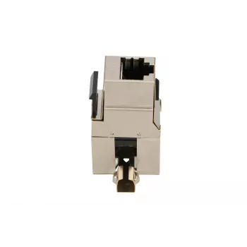 Keystone konektor samica Extralink CAT6 STP RJ45, konektor samica, oceľová farba, 1 kus