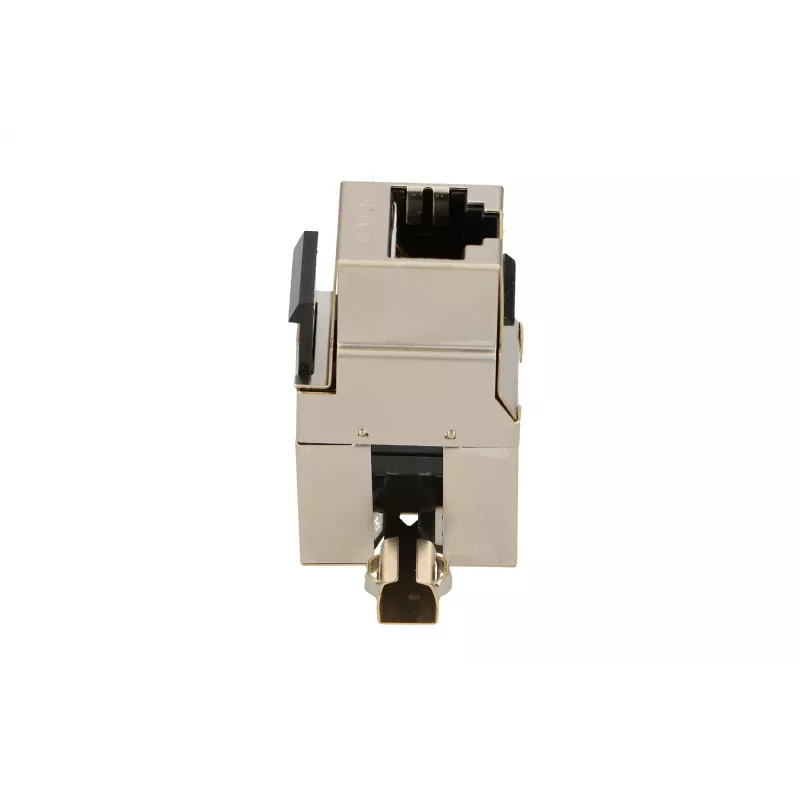 Keystone konektor samica Extralink CAT6 STP RJ45, konektor samica, oceľová farba, 1 kus