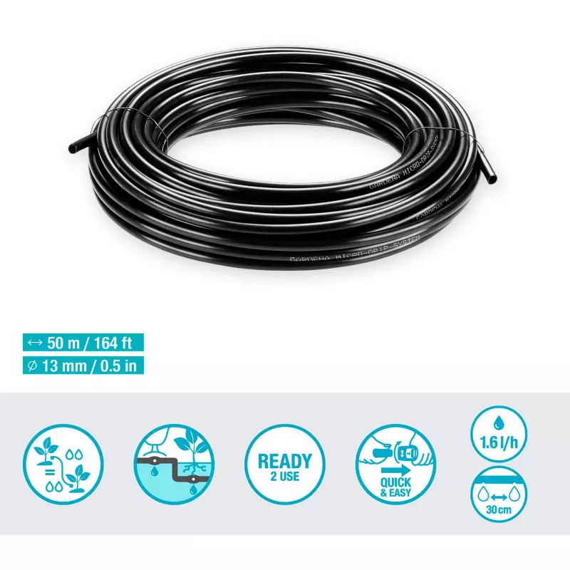 Gardena Micro-Drip-System kvapkovacie potrubie, 1,6 l/h, 50 m (13504-20)