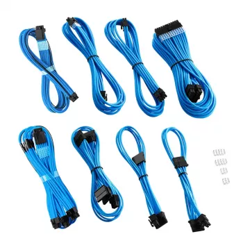 CableMod RT-Series PRO ModMesh 12VHPWR Dual kábel sada pre ASUS/Seasonic, svetlomodrá