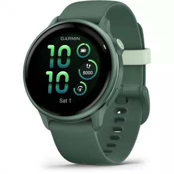 Smartwatch GARMIN vívoactive 6 – športové hodinky, 42 mm hliníkové/polymérové puzdro, AMOLED 1,2 palcov, GPS, 5 ATM, optický HR, SpO2, 8 GB, zelená