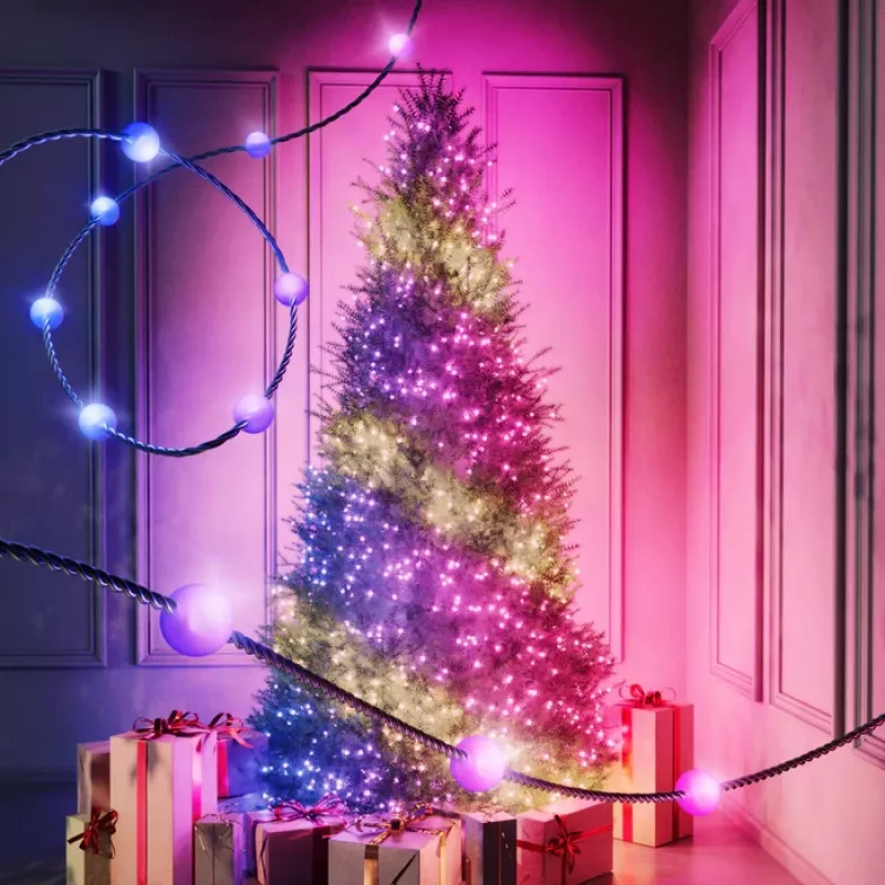 Twinkly Candies LED vianočné osvetlenie na stromček TWKP100RGB-T 6 m 100 perličkových svetiel