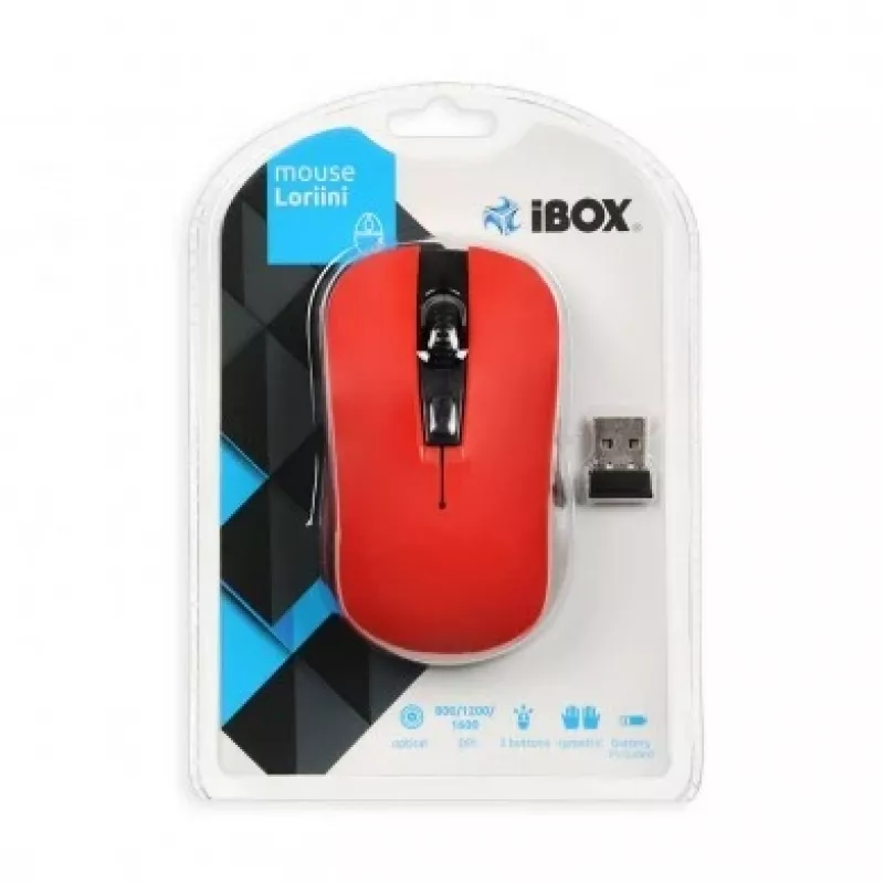 iBox LORIINI myš obojručná RF bezdrôtová optická 1600 DPI