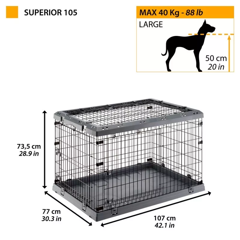 FERPLAST Superior 105 – búda pre psov – 107 x 77 x 73,5 cm