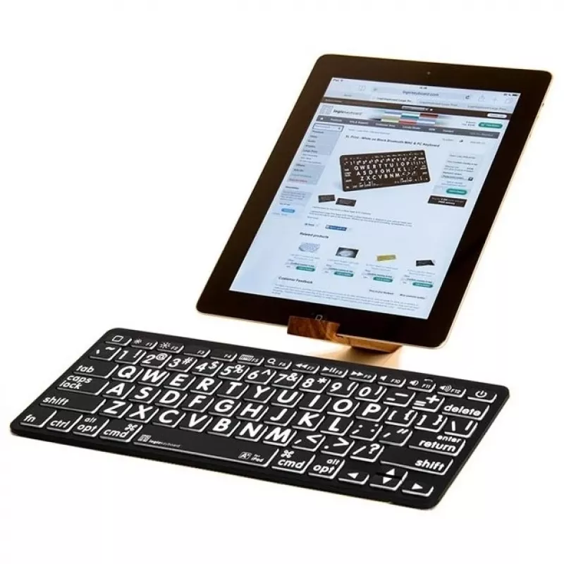 Logickeyboard Universal Bluetooth klávesnica LKB-LPWB-BTPC-DE QWERTZ nemecká čierna