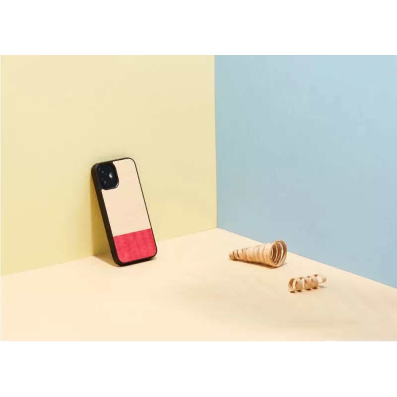 Ochranné puzdro Man and Wood pre iPhone 12 mini – čierna