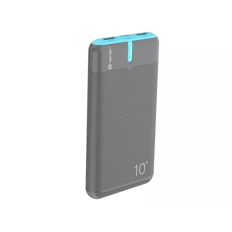 PowerBank EnerGo 10000mAh sivá-modrá