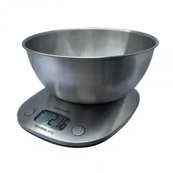 Elektronická kuchynská váha ESPERANZA LYCHEE – kapacita 5 kg, presnosť 1 g, nerezová miska 21 l