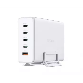 D-Link 240W GaN nabíjačka, vnútorná, AC, biela