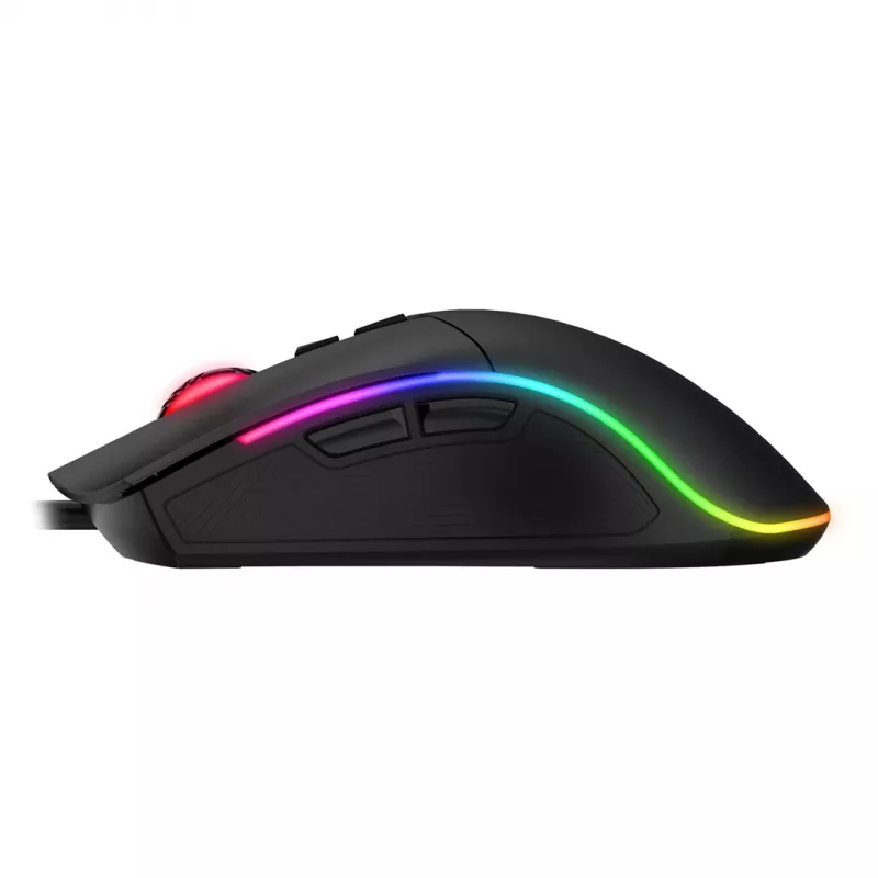 Havit MS1001S - optická herná myš pre pravákov, USB Type A, čierno-sivá