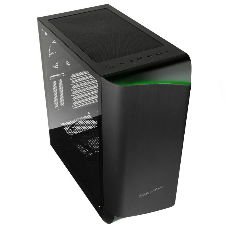 SilverStone Seta A1 Midi-Tower, temperované sklo - čierna